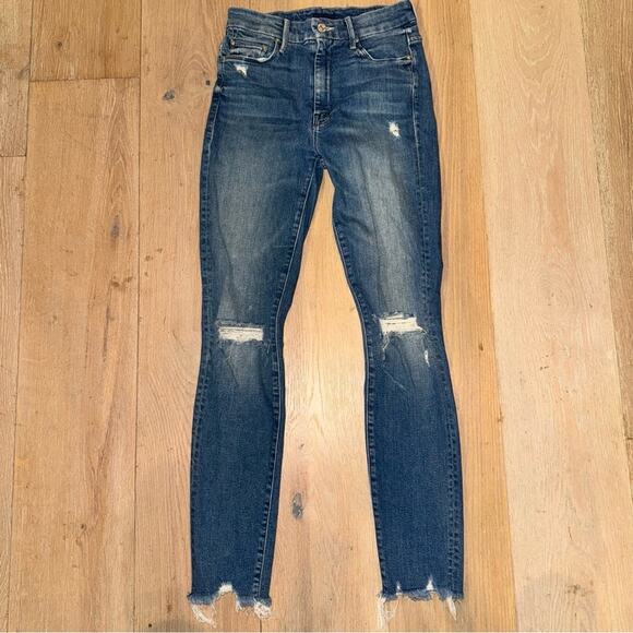 MOTHER High Waisted Looker Ankle Chew Dancing The Hula 26 - Picture 5 of 12